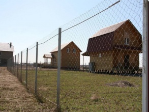Забор из сетки рабицы в натяг с протяжкой арматуры 150 метров фото в Ожерелье