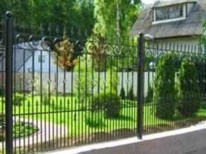 Кованые заборы на ленточном фундаменте 80 метров фото в Ожерелье